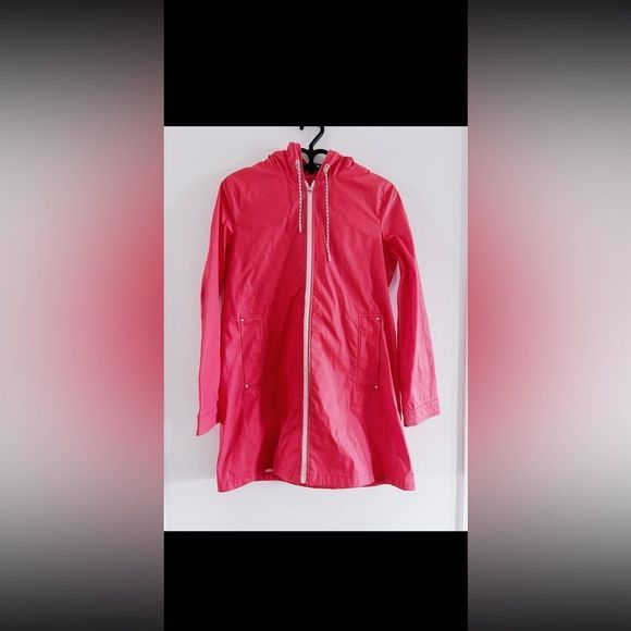 Zara TRF outwear EUC Flashy Pink waterproof coat - Picture 1 of 3